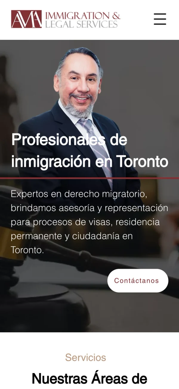 Sitio de AMA Legal en cinco idiomas