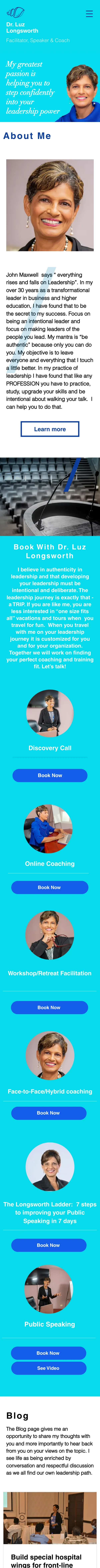 Sitio de Dr. Luz Longsworth en un teléfono