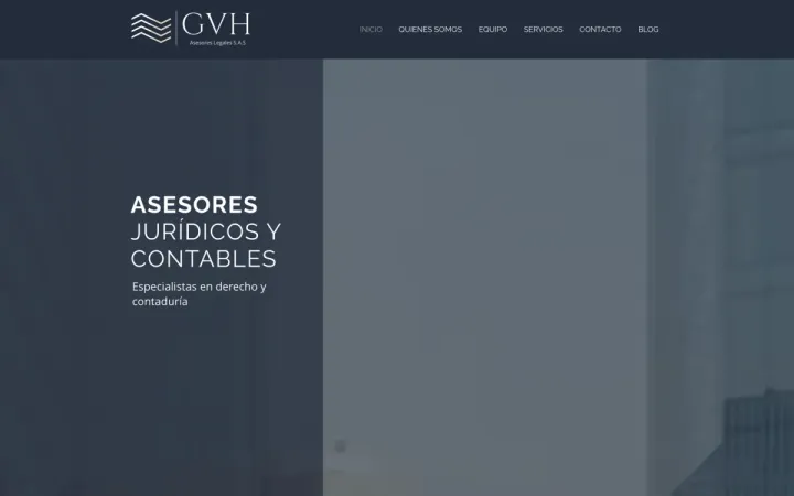 Sitio de GVH Asesores